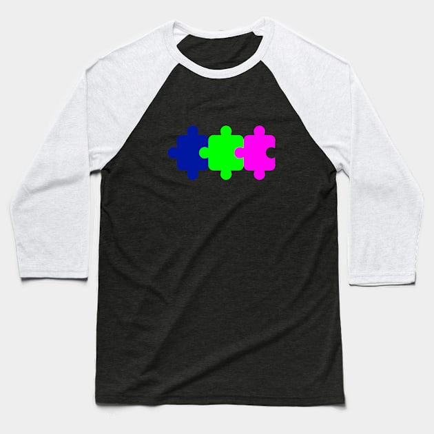 Jigsaw Puzzle Baseball T-Shirt by dblaiya